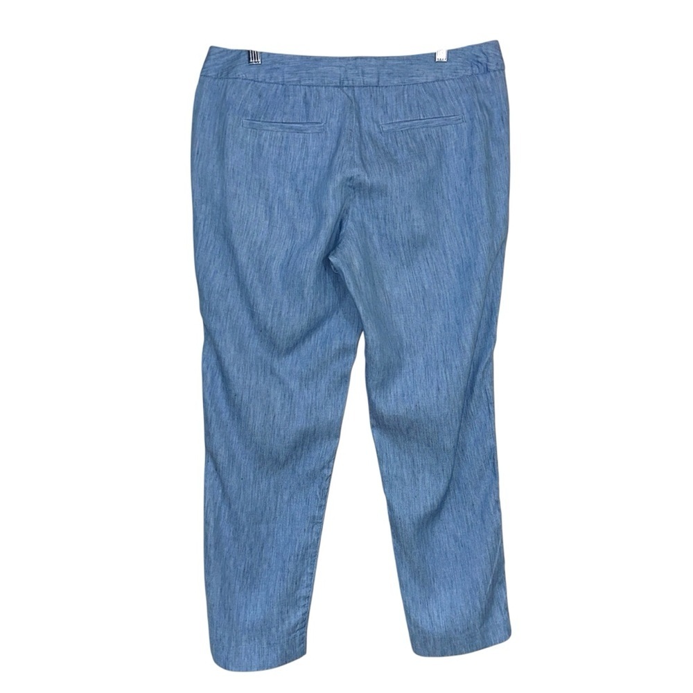 Banana Republic Martin Fit Light Blue Linen Blend Pant - Picture 3 of 8